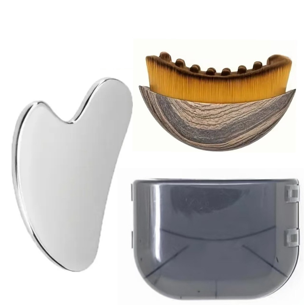 Skincare Viral Tiktok - 2Pcs Stainless Steel Gua Sha Tool