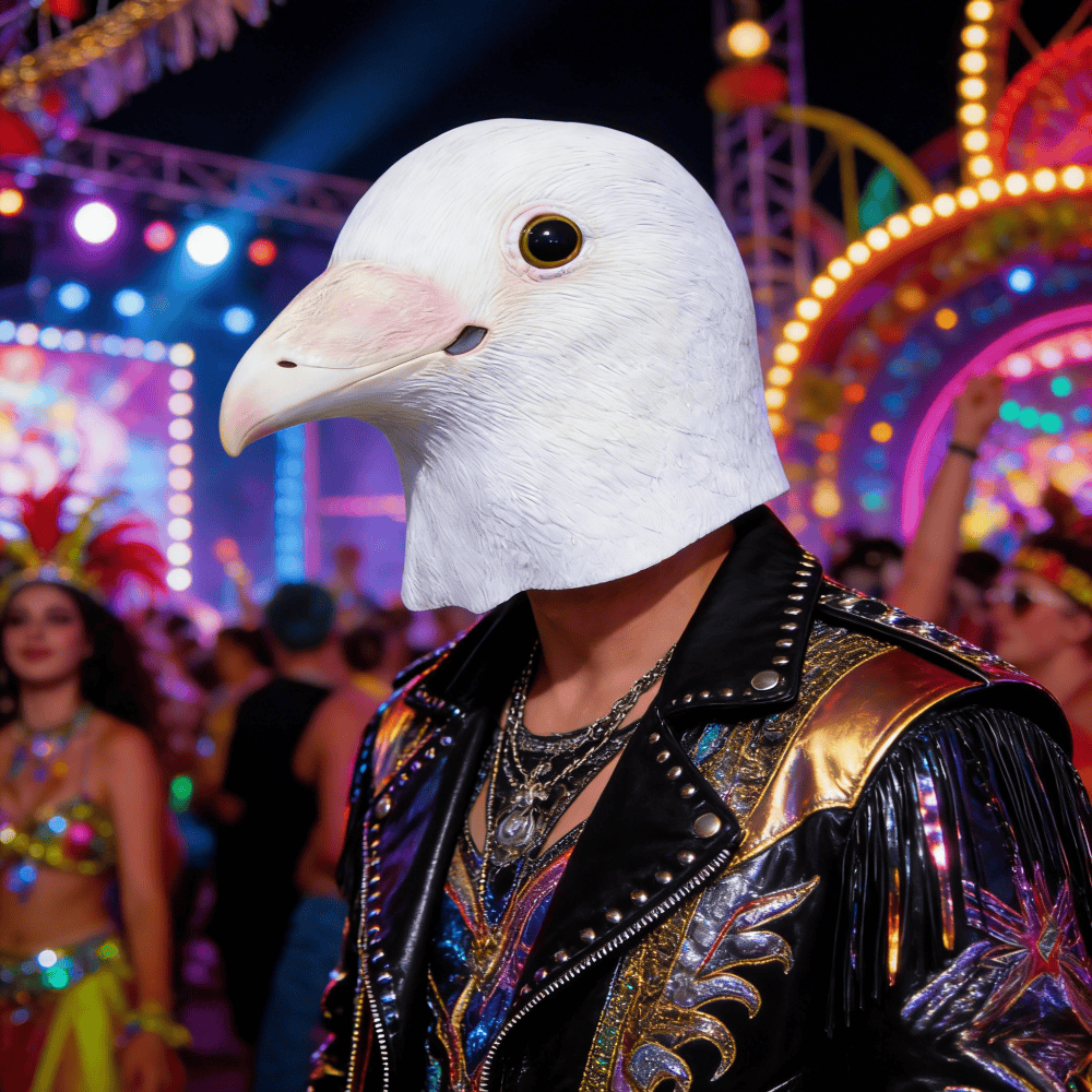 Realistic Seagull Mask Latex B - Skincare Pigeon ulasan dan harga