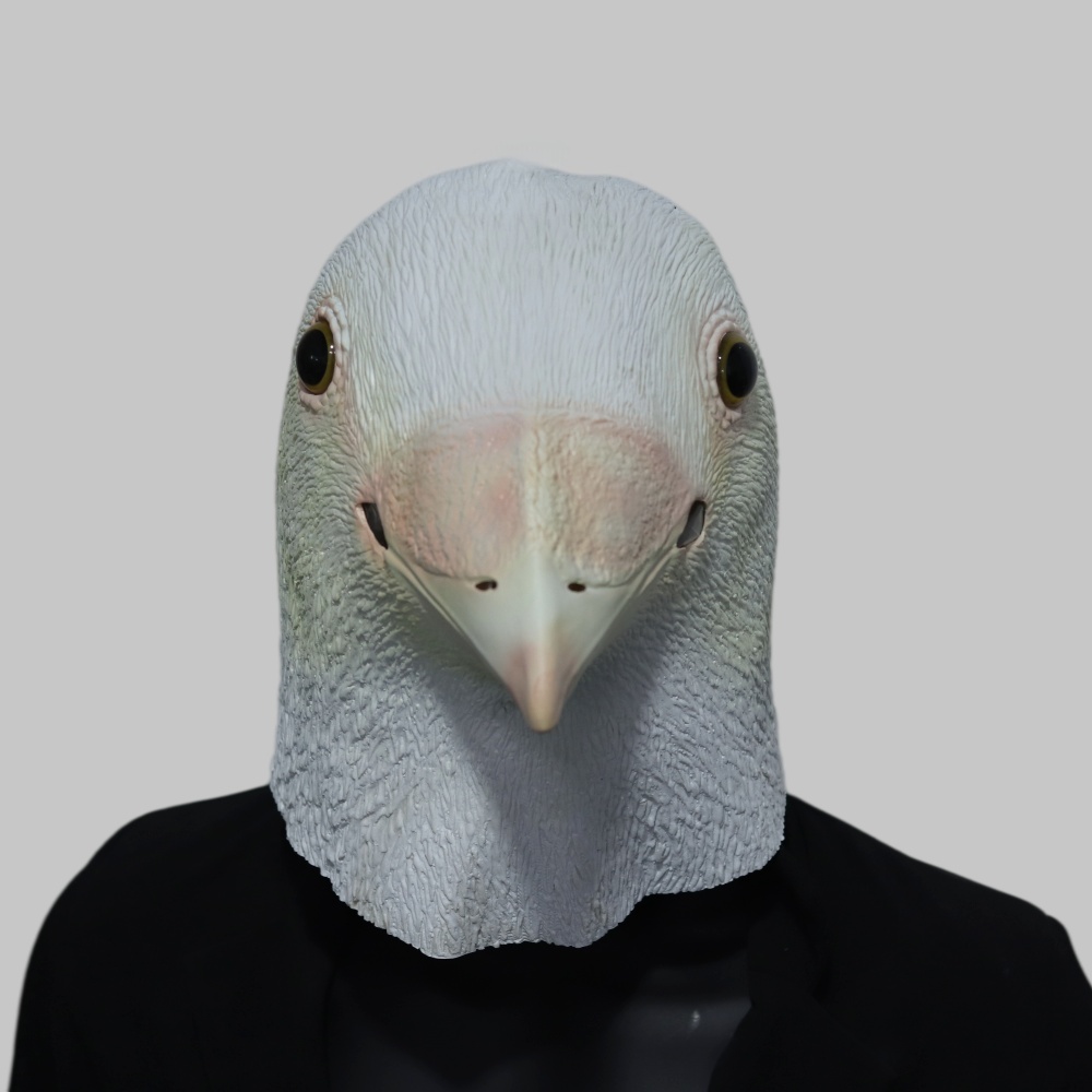 Realistic Seagull Mask Latex B - Skincare Pigeon ulasan dan harga